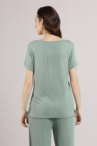 Serene Dream Henley Neck Tee - Iceberg thumbnail 3