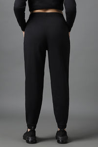 Essential Fleece Joggers - Black thumbnail 3