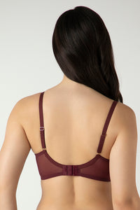 Luxe Support Non-Padded Wired Bra  - Windsor Wine thumbnail 3