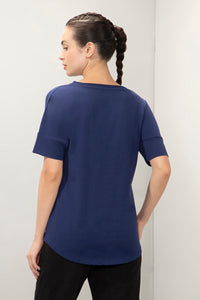 Elements Long Length Tee - Medieval Blue thumbnail 3