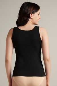 Rib Tank top - Black thumbnail 3