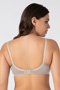 Saree Shaper Non-Padded Non-Wired Bra - Mushroom thumbnail 3