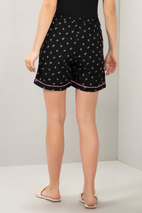 Sleep Shorts - Black Beauty Floral Print thumbnail 3