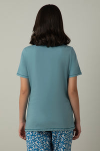 Scoop Neck Sleep Tee - Bloom Print thumbnail 3