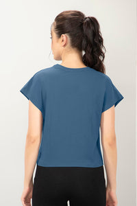 Essential Crop Top - Blue Horizon thumbnail 3