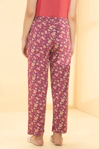 Lounge Pants - Peach Blossom Print thumbnail 3