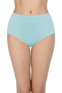Solid High Rise Assorted Full Brief Panties (Pack of 2 Colors & Prints May Vary) thumbnail 3