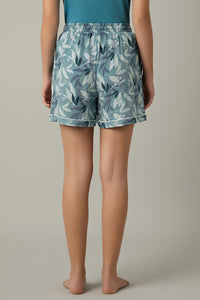 Sleep Shorts - Cameo Leaf Print thumbnail 3