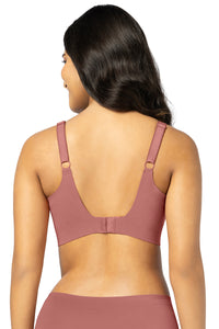Invisi Breathe Non-Padded Non-Wired Cotton Bra - Brick Dust thumbnail 3