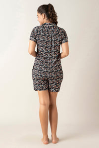 Sleep Shorts Set - Black Beauty Floral Print thumbnail 3