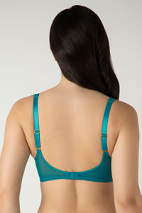 Glam Padded Non-Wired Plunge Bra - Deep Lagoon thumbnail 3