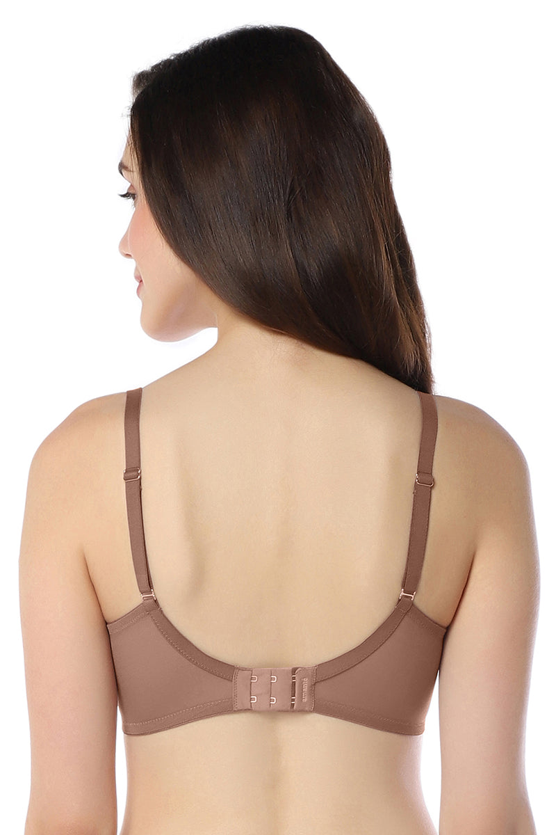 Luxe Support Non-Padded Wired Bra  - Nutmeg