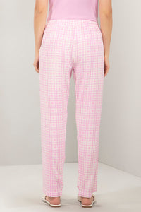 Full Length Pyjama Bottom - Orchid Checks Print thumbnail 3