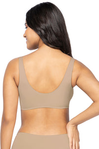 Invisi Ease Padded Non-Wired Slip-On Bra - Hazelnut thumbnail 3
