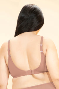 Sophistique Ease Non-Padded Wired Minimizer Bra - Cafe Creme thumbnail 3