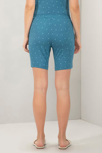 Sleep Shorts - Blue Heart Print thumbnail 3