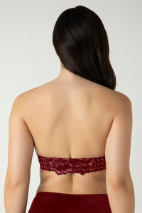 Femme Lace Padded Wired Multiway Bra - Biking Red thumbnail 3