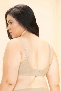 Sophistique Bliss Non-Padded Wired Minimizer Bra - Wood Ash thumbnail 3
