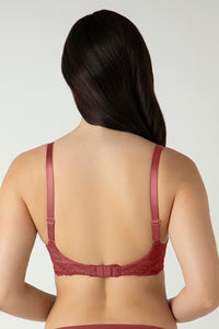 Glam Lace Padded Wired Balconette Bra - Cowhide thumbnail 3