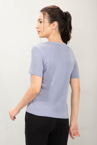 Essential V-Neck Printed Tee - Bravery Print thumbnail 3