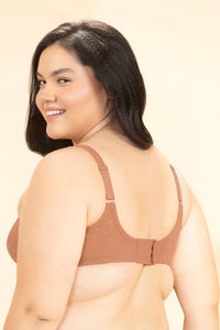 Sophistique Bliss Non-Padded Wired Minimizer Bra - Sandstone thumbnail 3