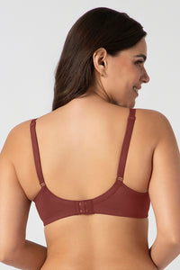 Chic Contour Non-Padded Wired Minimizer Bra - Caramel Nude thumbnail 3