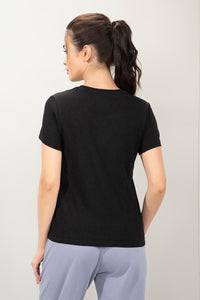 Eseential V-Neck Tee - Black thumbnail 3