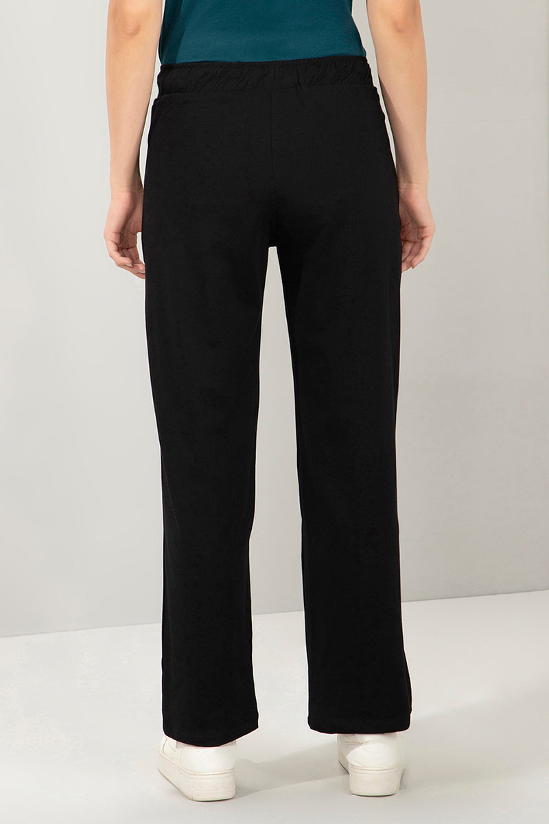 Essential Relaxed Full Length Pants - Black