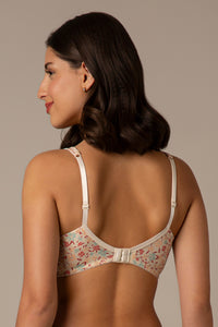Dreamy comfort Non-Padded Non-Wired Cotton Bra - Daisy Print thumbnail 3