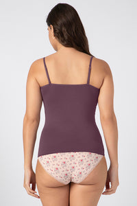 Modal Lace Camisole - Eggplant thumbnail 3