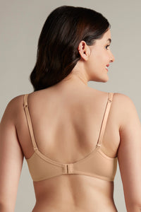 Chic Comfort Non-Padded and Non-Wired Cotton Bra - Sandalwood thumbnail 3