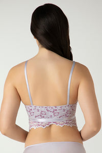 Femme Lace Padded Non-Wired Demi Bra - Thistle thumbnail 3