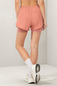 Energize High Rise Active Shorts - Brick Dust thumbnail 3