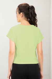 Essential Crop Top - Shadow Lime thumbnail 3