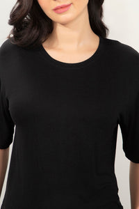 Unwind Crop Top - Black thumbnail 4