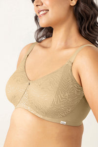 Mystic Elegance Non-padded Wired Minimizer Bra - Sesame thumbnail 4