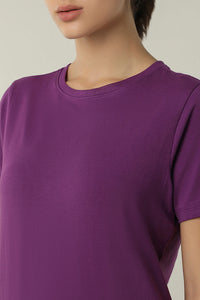 Essential Printed Tee - Imperial Purple thumbnail 4