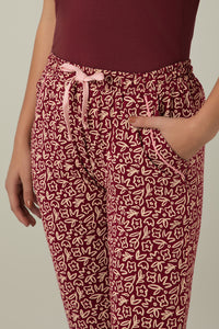 Full Length PJ Bottom - Two Tone Floral Print thumbnail 4