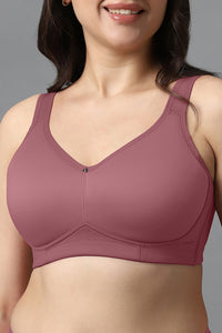 Airy Padded Non-wired Support Bra - Mesa Rose thumbnail 4
