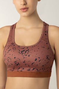 Energize Medium Impact Racerback Sports Bra - Abstract Active Print thumbnail 4