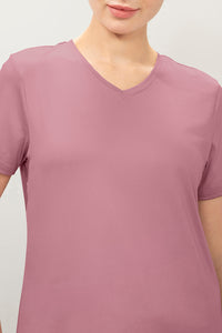 Energize Short Sleeve V-Neck Active T-Shirt - Lilas thumbnail 4