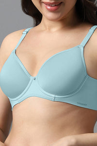 Airy Padded Wired Bra - Porcelain Blue thumbnail 4