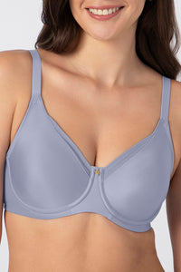 Chic Contour Non-Padded Wired Minimizer Bra - Soft Gray thumbnail 4