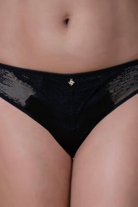 Amore Lace Thong - Black thumbnail 4