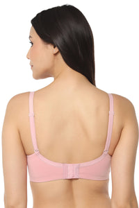 Signature Cotton Padded & Wirefree Bra - Pink Nectar thumbnail 4