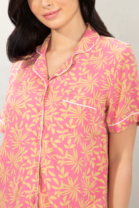 Half-Sleeves Sleep PJ Set - Sahara Leaf Print thumbnail 5