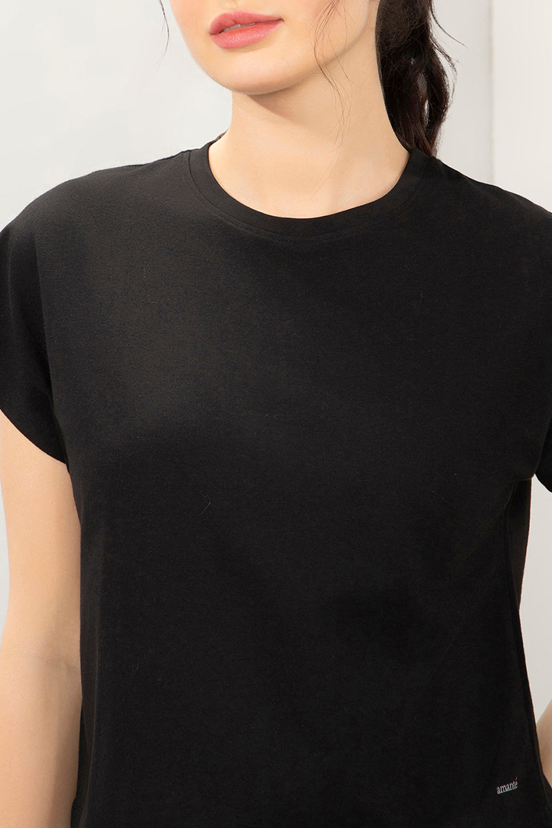 Essential Crop Top - Black