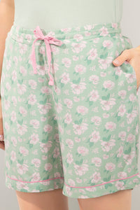 Sleep Shorts - Frosty Floral Print thumbnail 2