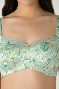 Demure Non-Padded Non-Wired Contour Bra - Tulip Harmony Print thumbnail 4