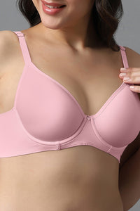 Airy Padded Wired Bra - Lilac Pink thumbnail 4